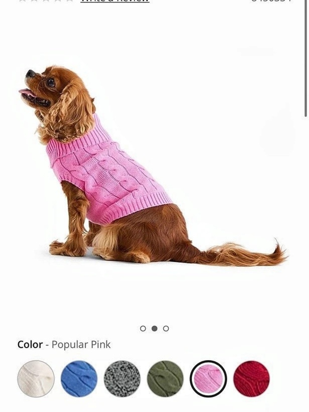 St. John's Bay Dark Dog Sweater Pink Dog Sweater NWT